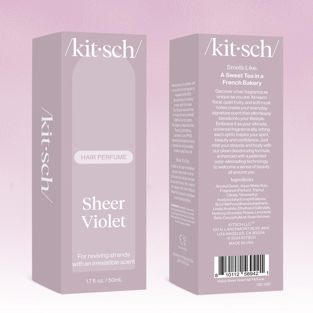 Kitsch Hair Perfume Sheer Violet 50mL lifestyle scene