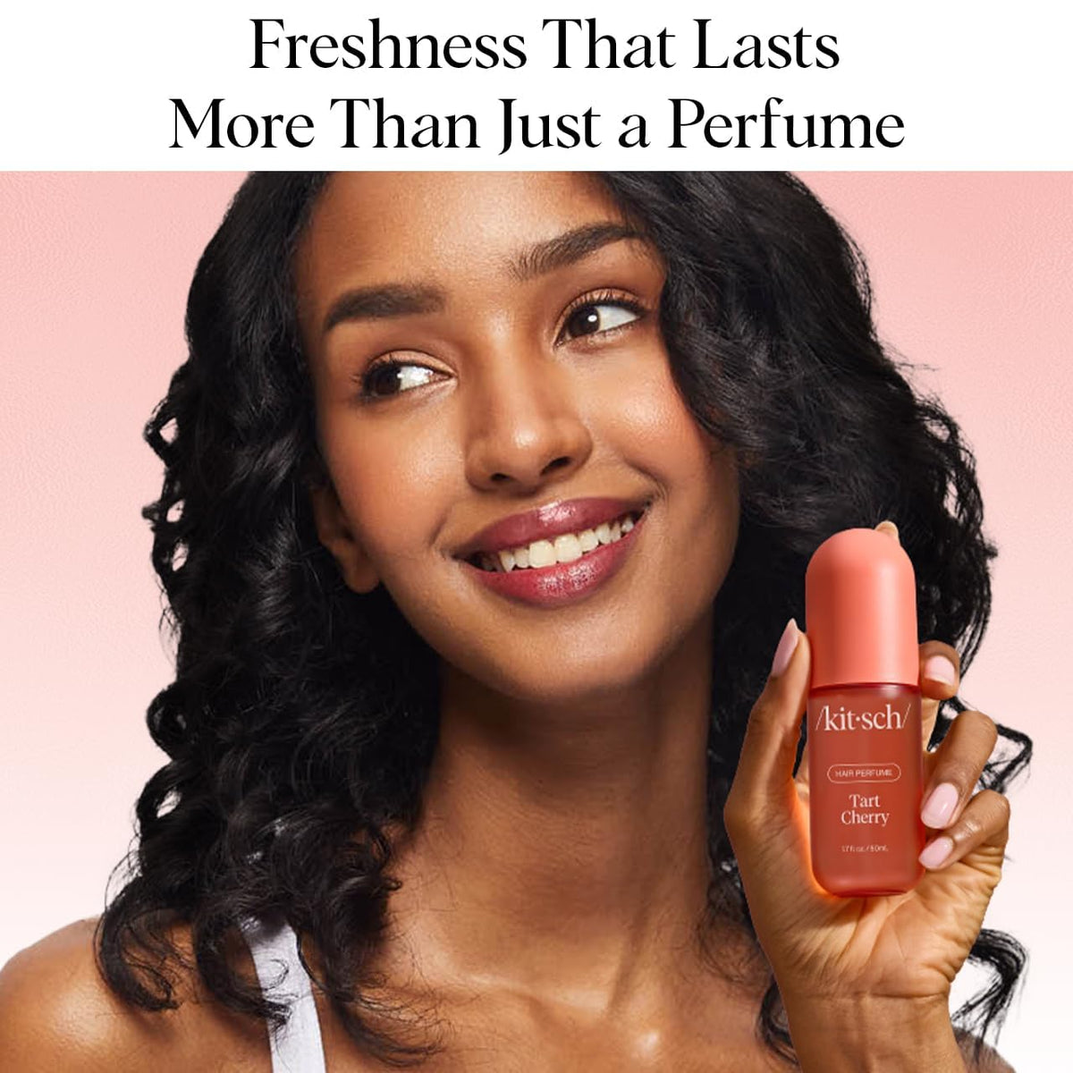 Kitsch Hair Perfume Tart Cherry mist application