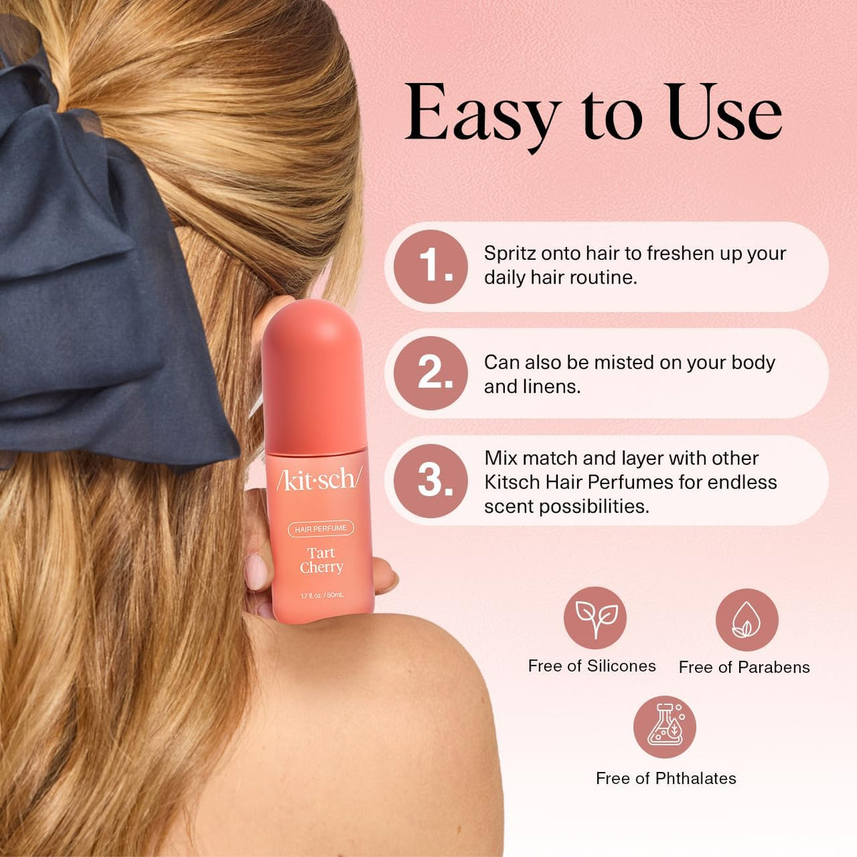 Kitsch Hair Perfume Tart Cherry packaging details