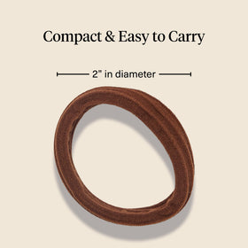 Kitsch Hair Ties in a gym bag for easy access