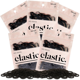 Kitsch Hair Ties No Damage 500pcs Black front view