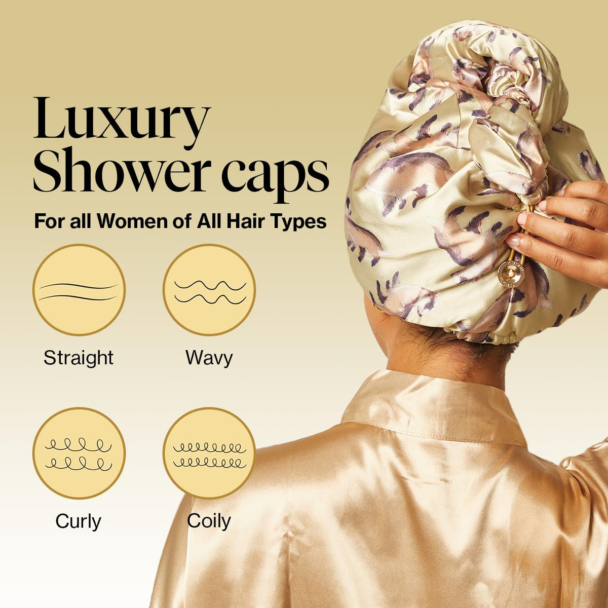 Kitsch Harry Potter Microfiber Hair Towel Wrap Hufflepuff in use