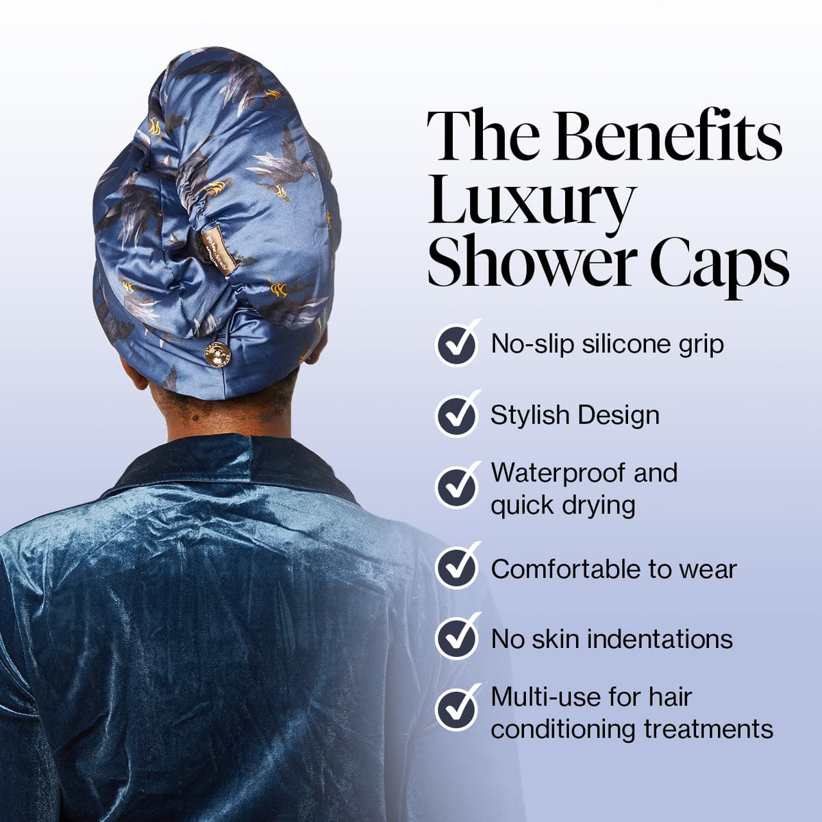 Kitsch Harry Potter Microfiber Hair Towel Wrap Ravenclaw in use