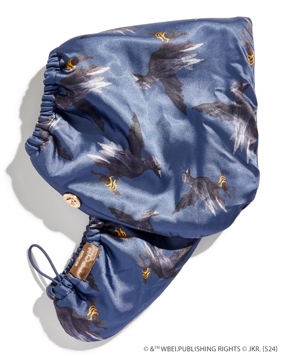 Kitsch Harry Potter Microfiber Hair Towel Wrap Ravenclaw on a bathroom counter