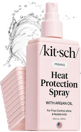 Kitsch Heat Protection Spray 6.8oz front view with argan oil