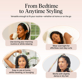 Kitsch heatless curlers in a lifestyle setting