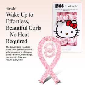 Kitsch heatless curling rod and satin scrunchies