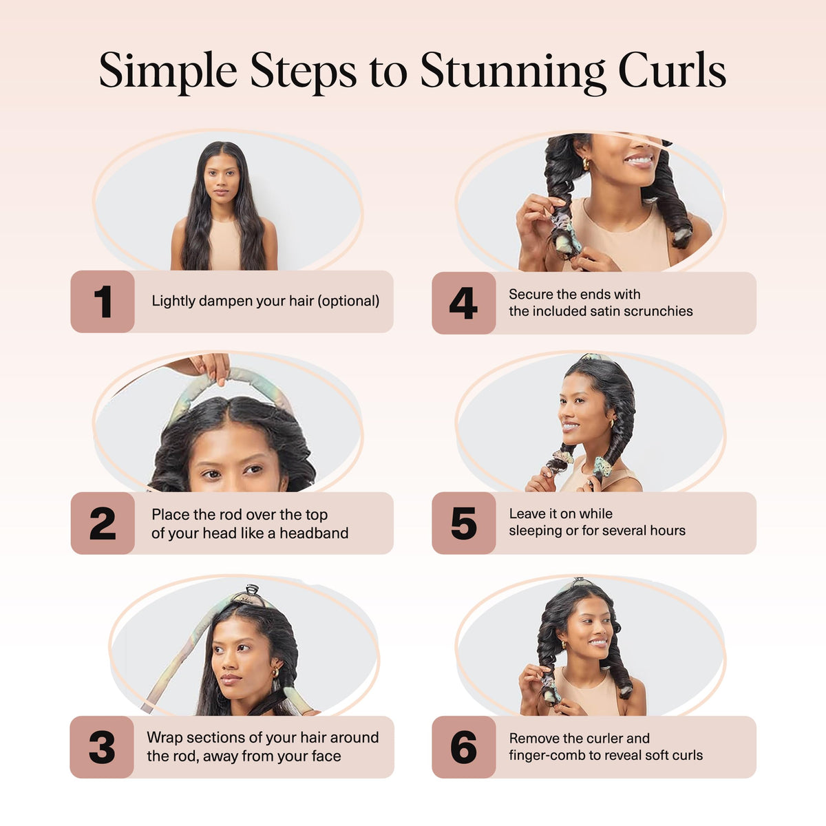 Kitsch heatless curling set with matching scrunchies