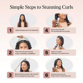 Kitsch heatless curling set with matching scrunchies