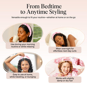 Kitsch heatless curls overnight set with satin scrunchies
