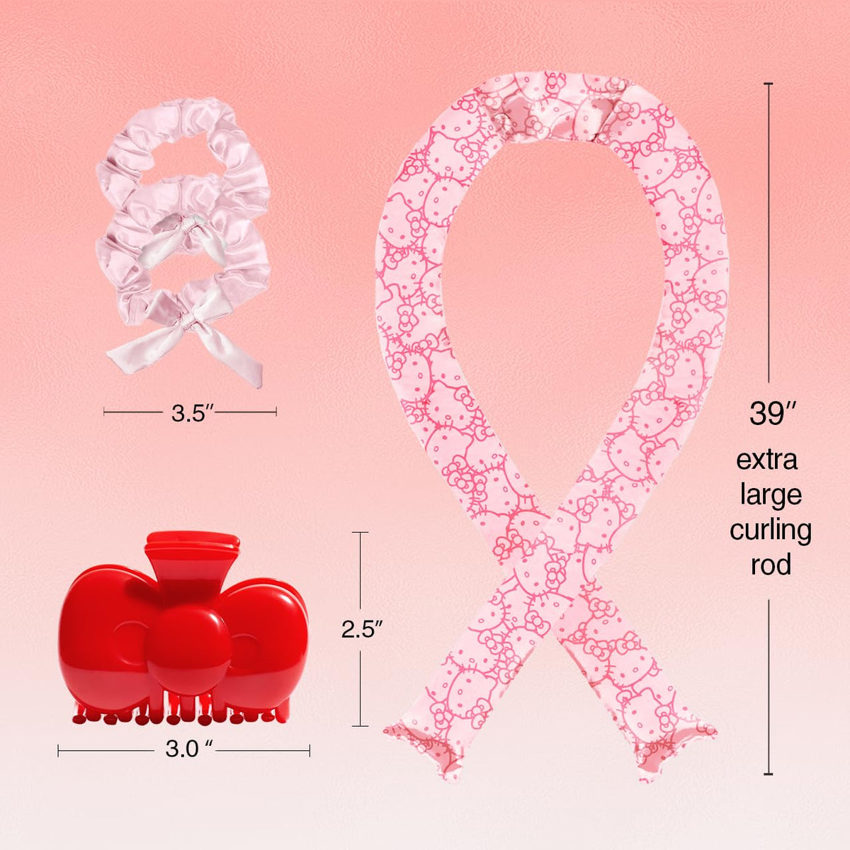 Kitsch Hello Kitty bow claw clip in pink