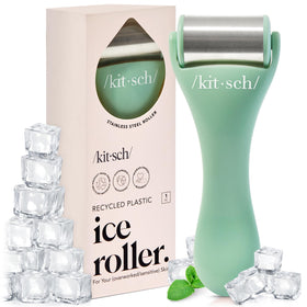 Kitsch Ice Roller for Face in mint colour, front view
