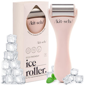 Kitsch Ice Roller for Face in pink front view