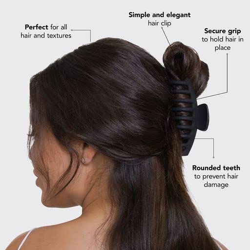 Kitsch Large Hair Clips in use holding a messy bun