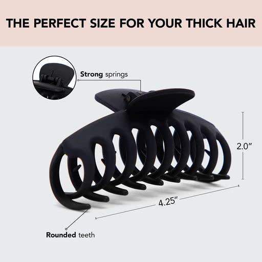 Kitsch Large Hair Clips showing easy-grab handles