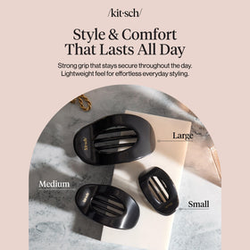 Kitsch Medium Flat Claw Clip with packaging