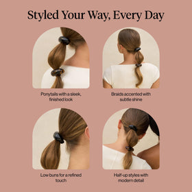 Kitsch Medium Hair Cuffs in a lifestyle setting, showing versatility