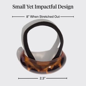 Kitsch Medium Hair Cuffs used in a braid hairstyle