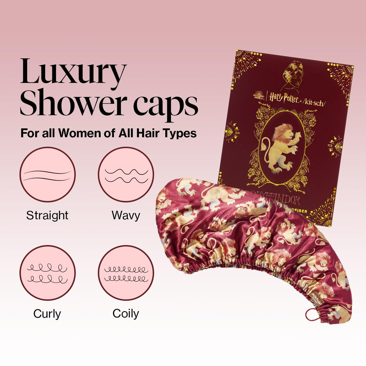 Kitsch Microfiber Hair Towel Wrap in use on wet hair