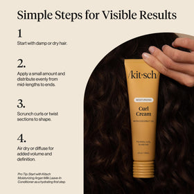 Kitsch Moisturizing Curl Cream 5oz side view