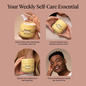 Kitsch Moisturizing Hair Mask application on hair