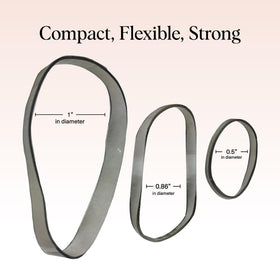 Kitsch No Damage Hair Ties used in a ponytail