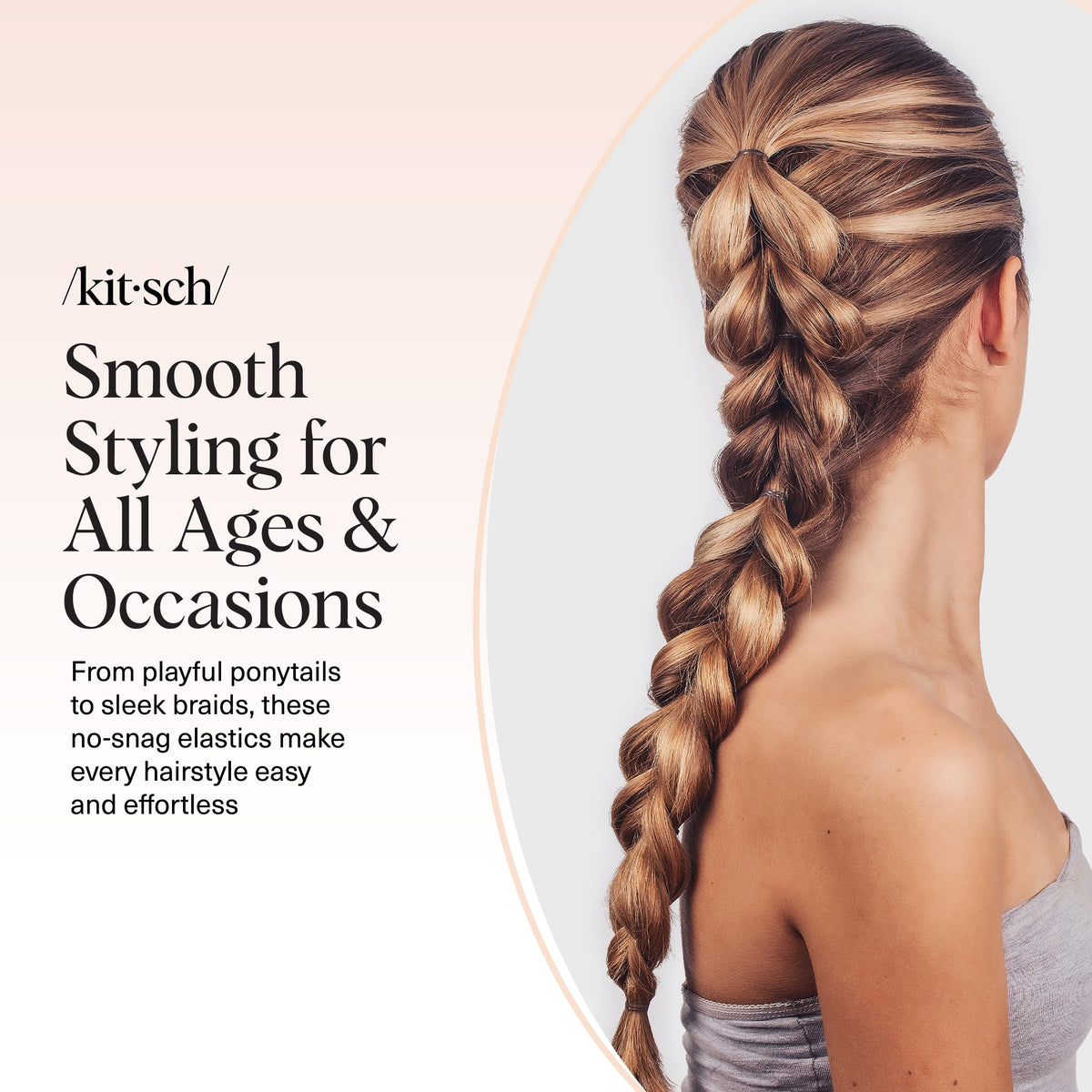 Kitsch No Damage Hair Ties with hair styling accessories