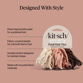 Kitsch Petal Hair Ties Blush on wrist