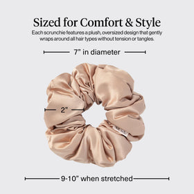 Kitsch Pillow Satin Scrunchies packaging, front view