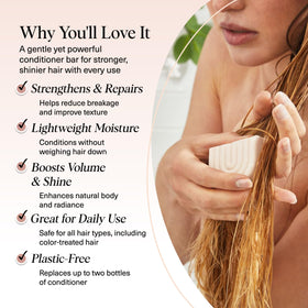 Kitsch Rice Water Conditioner Bar packaging with ingredients