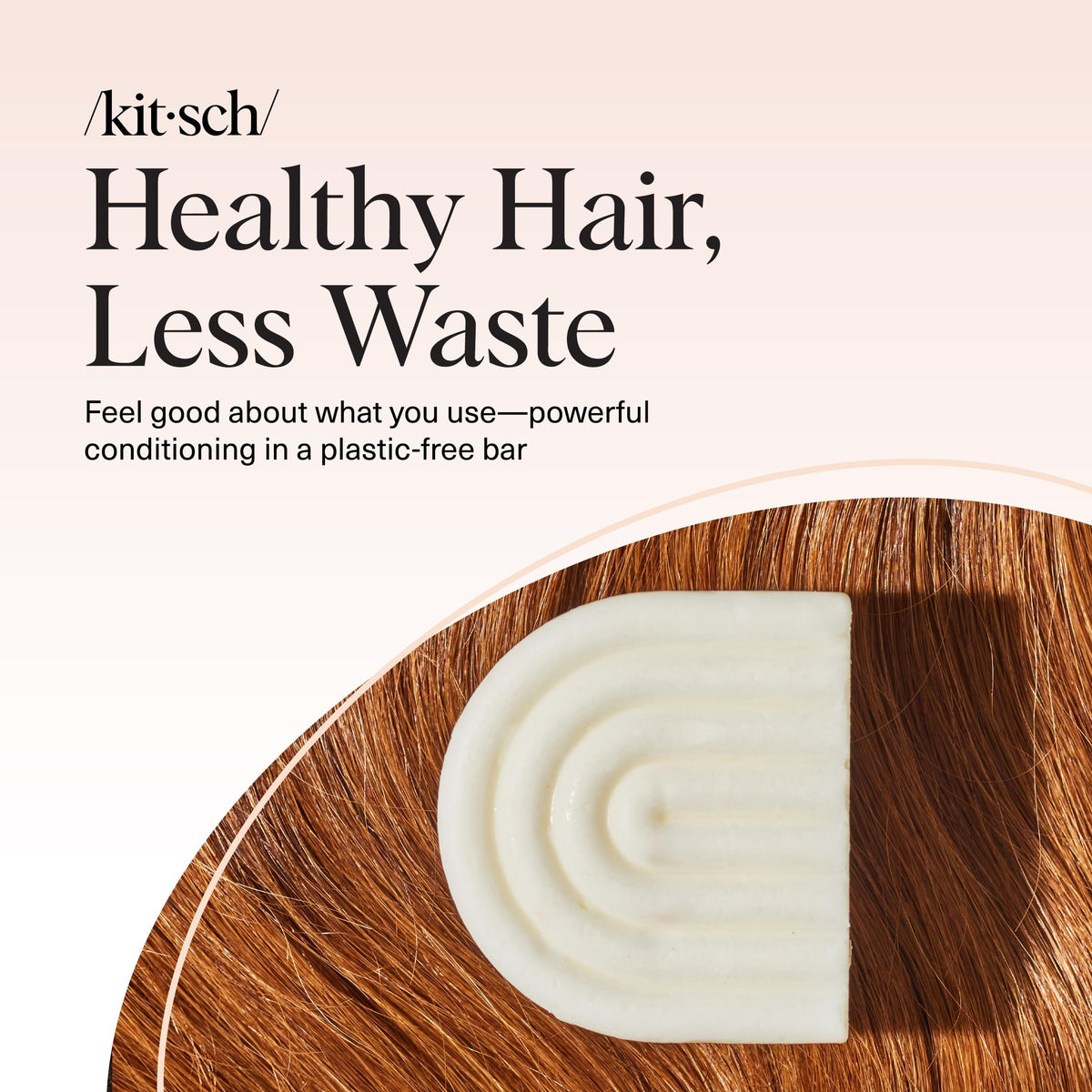 Kitsch Rice Water Conditioner Bar with rice grains