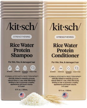 Kitsch Rice Water Shampoo and Conditioner Set front view