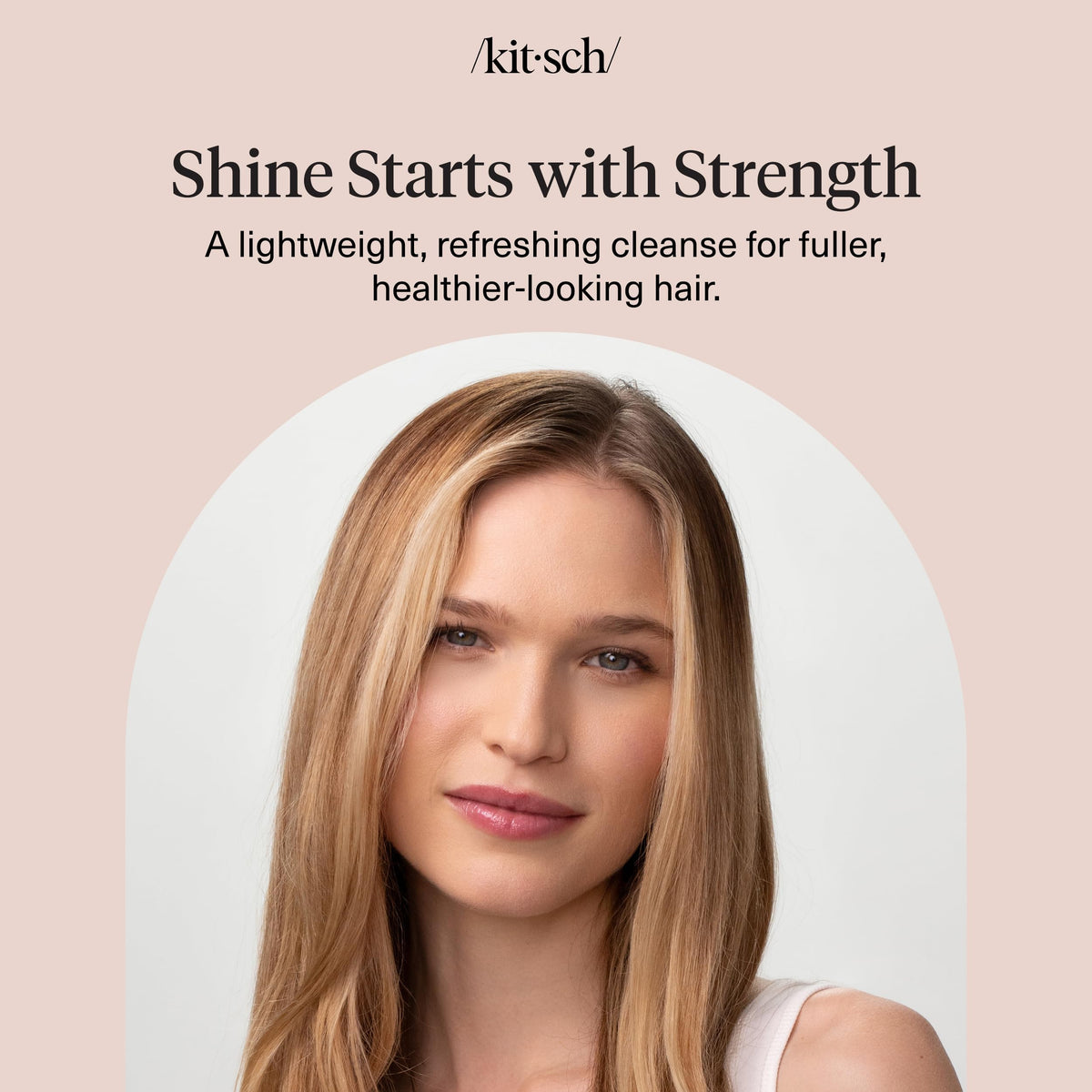 Kitsch Rice Water Shampoo and Conditioner Set in a lifestyle setting