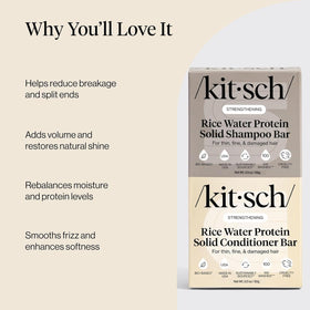 Kitsch Rice Water Shampoo and Conditioner Set packaging