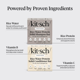 Kitsch Rice Water Shampoo bar texture