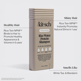 Kitsch Rice Water Shampoo bottle with Hydrolyzed Rice Protein