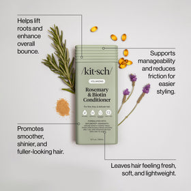 Kitsch Rosemary & Biotin Conditioner 12 oz back view