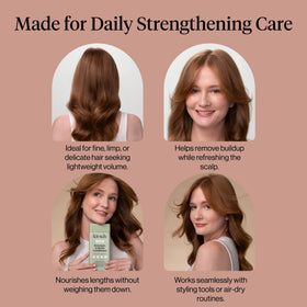 Kitsch Rosemary & Biotin Conditioner 12 oz on vanity