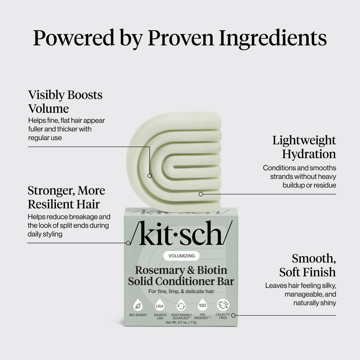 Kitsch Rosemary & Biotin Conditioner Bar close-up