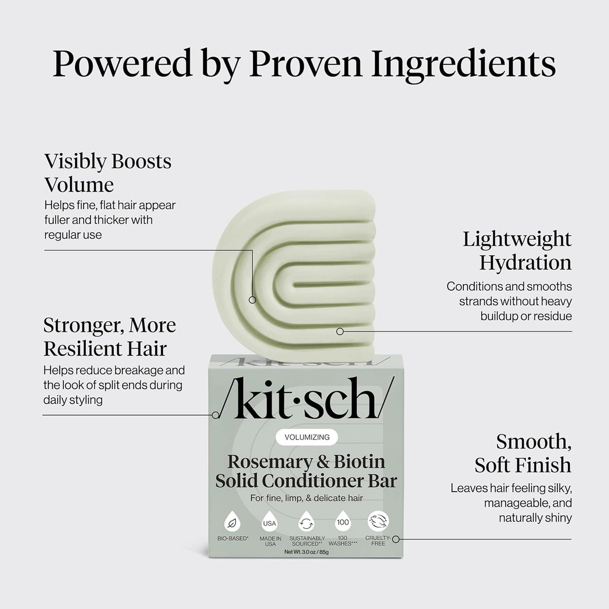 Kitsch Rosemary & Biotin Conditioner Bar packaging