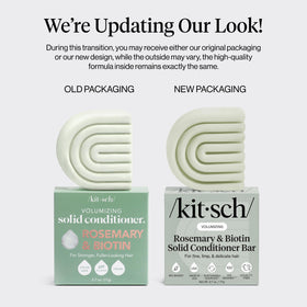 Kitsch Rosemary & Biotin Conditioner Bar texture