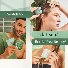 Kitsch Rosemary & Biotin Conditioner bar texture