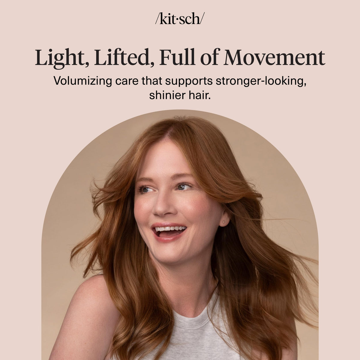 Kitsch Rosemary & Biotin Shampoo and Conditioner in a shower setting