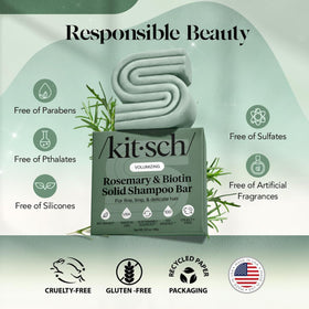 Kitsch Rosemary & Biotin Shampoo Bar close-up