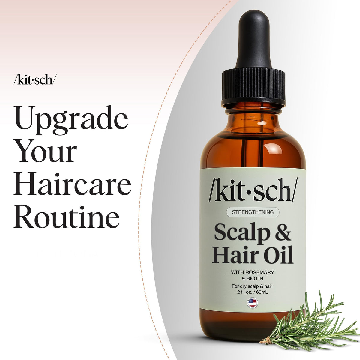 Kitsch Rosemary Oil packaging with product details visible