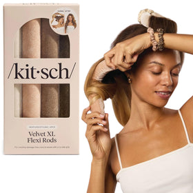 Kitsch Satin Flexi Rods 4pcs in Eucalyptus colour front view
