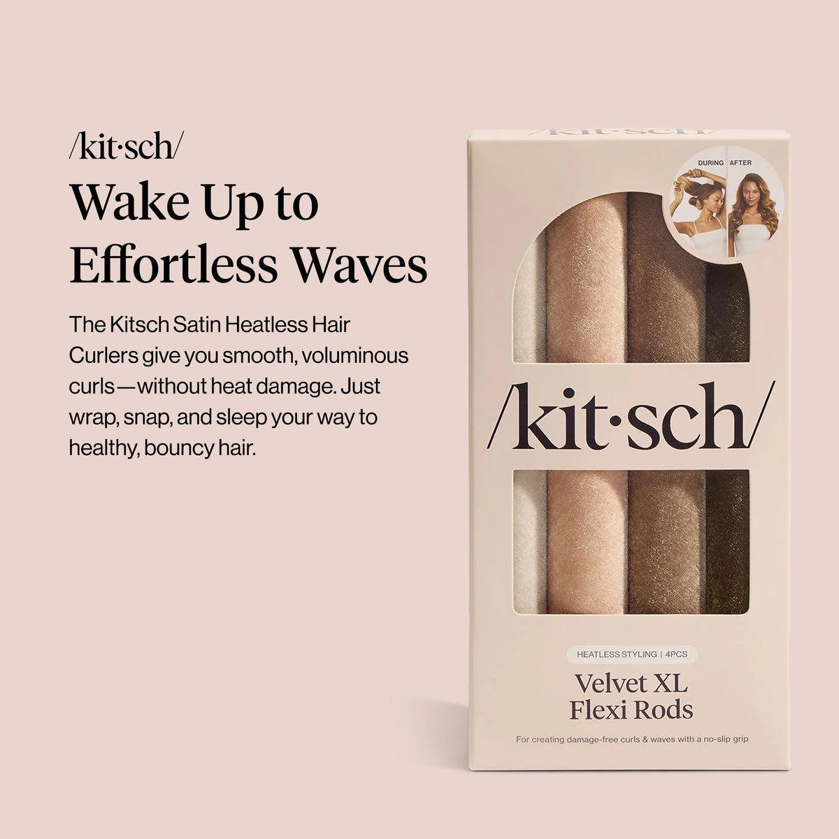 Kitsch Satin Flexi Rods showing flexible design and texture