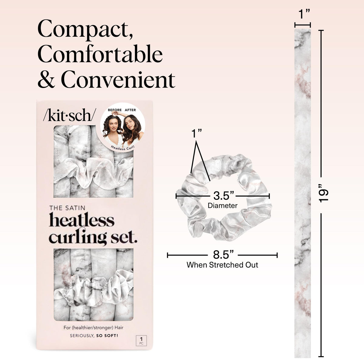 Kitsch Satin Heatless Curls Overnight Set packaging