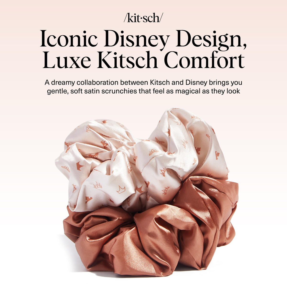 Kitsch satin scrunchies in use during exercise