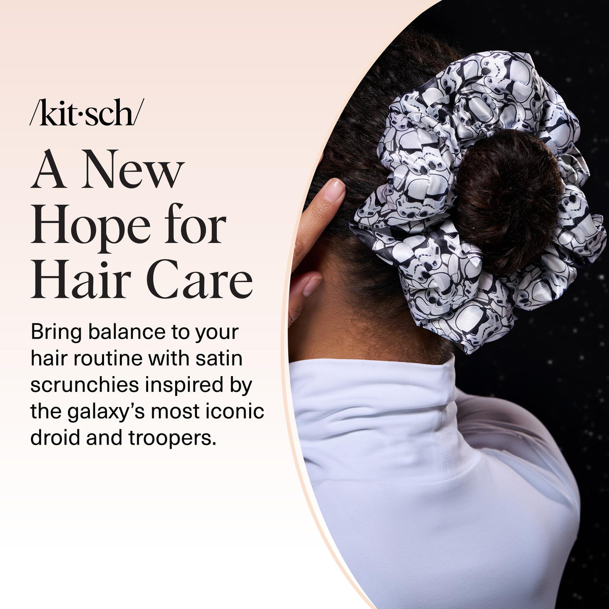 Kitsch satin scrunchies lifestyle scene